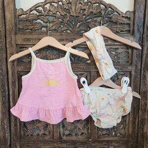 Twin Bundle! Beach Baby 3 Piece Set,  12 m